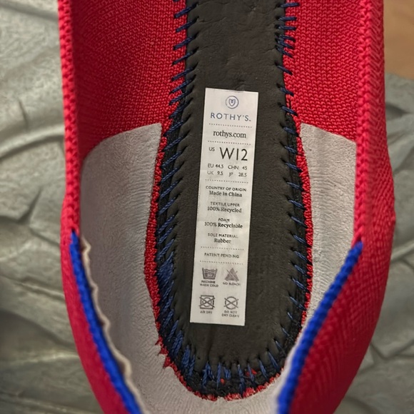 ROTHY’S The Flat - red round toe ballet flat - Picture 3 of 3